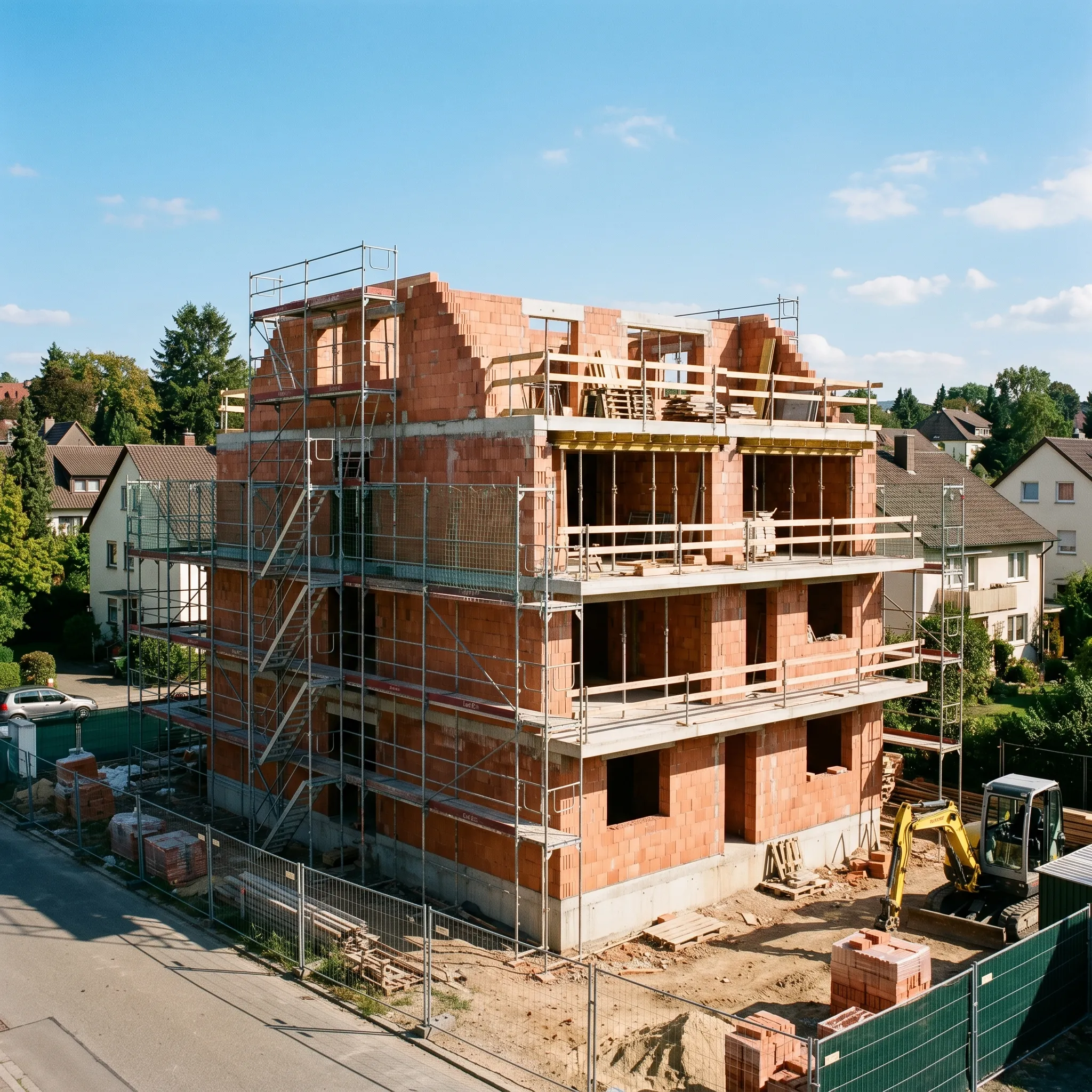 Rohbau Mehrfamilienhaus
